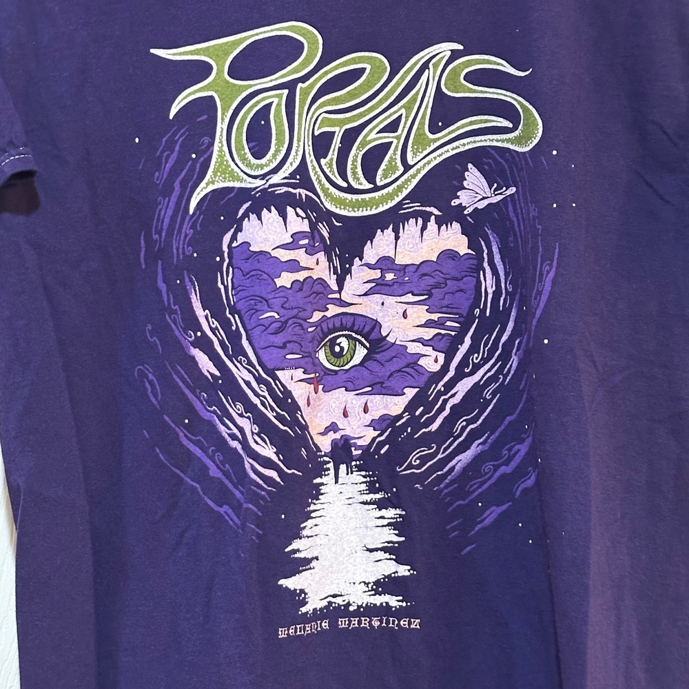 Melanie Martinez Portals Tour Graphic‎ T-Shirt Purple Contrast Stitching Medium - Picture 2 of 5